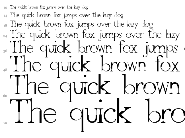 GothicVille font waterfall